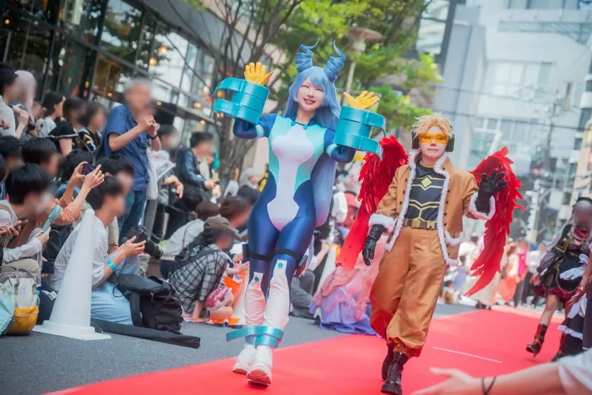 野外ステージでのコスプレ