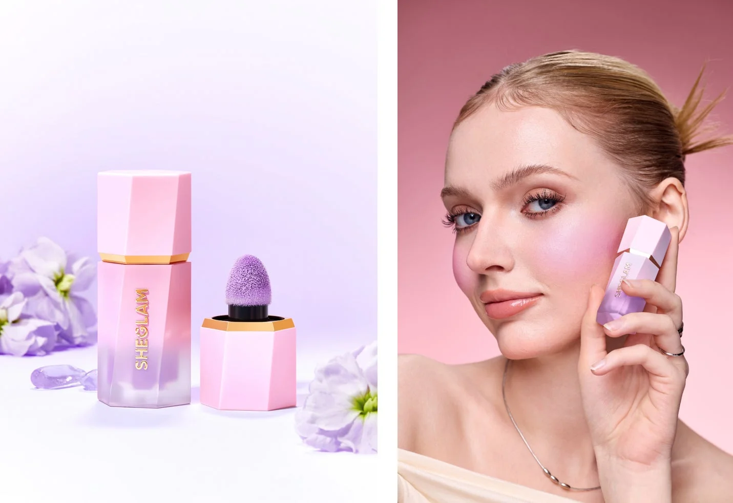 SHEGLAM Color Bloom Liquid Blush Lilac Dream
