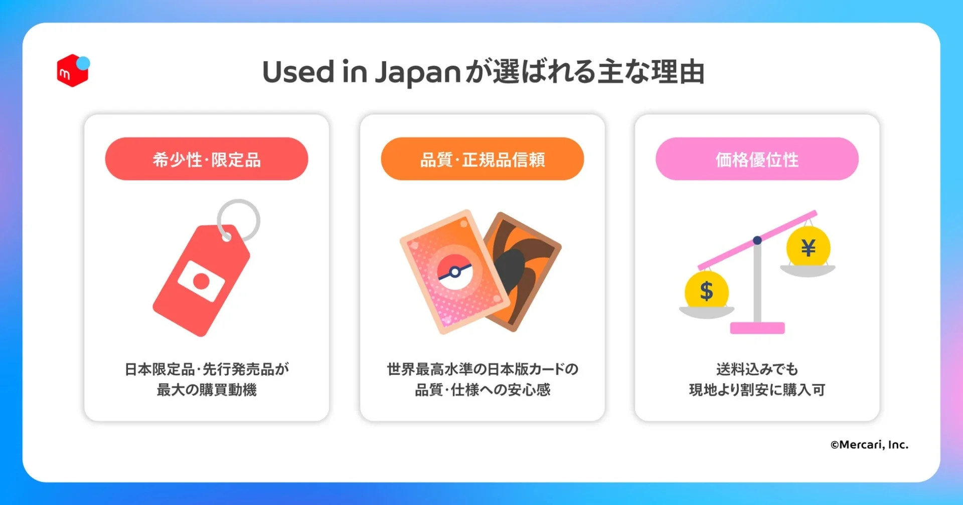 Used in Japanが選ばれる主な理由
