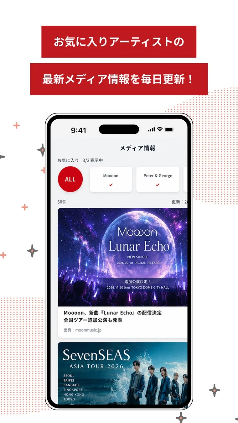 メディア情報画面